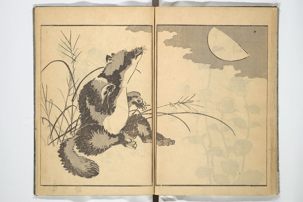 Old Manji’s Cursive Picture Album (Manji-ō sōhitsu gafu) 卍翁艸筆画譜, Katsushika Hokusai 葛飾北斎 (Japanese, Tokyo (Edo) 1760–1849 Tokyo (Edo)), Woodblock printed book; ink on paper, Japan 