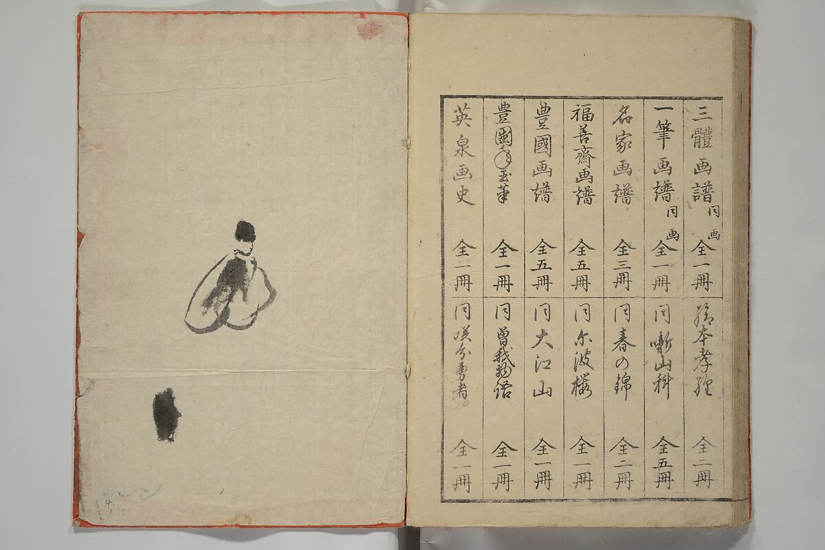 Vol. 1 of 5, Various Pictures by Keisai (Keisai soga) 蕙斎麁画; 讃科画圖蕙齋麁画(さんか がず けいさい そうが), Kuwagata Keisai 鍬形蕙斎 (Japanese, 1764–1824), Woodblock printed book; ink and color on paper, Japan