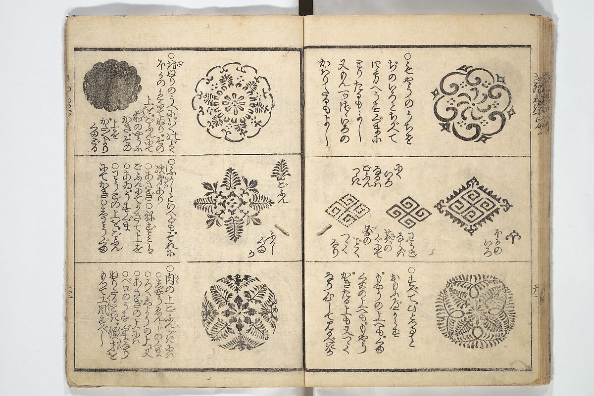 Picture Book on the Use of Coloring, first volume (Ehon saishikitsū shohen) 繪本彩色通 初編, Katsushika Hokusai 葛飾北斎 (Japanese, Tokyo (Edo) 1760–1849 Tokyo (Edo)), Woodblock printed book; ink on paper and color scribbles, Japan