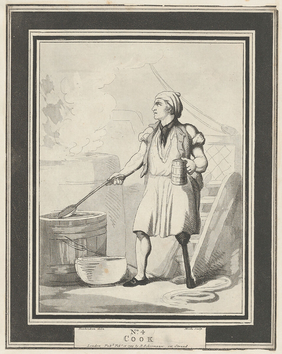 No. 4: Cook, Henri Merke (Swiss, Niederweningen, canton Zürich ca. 1760–after 1820), Etching and aquatint 