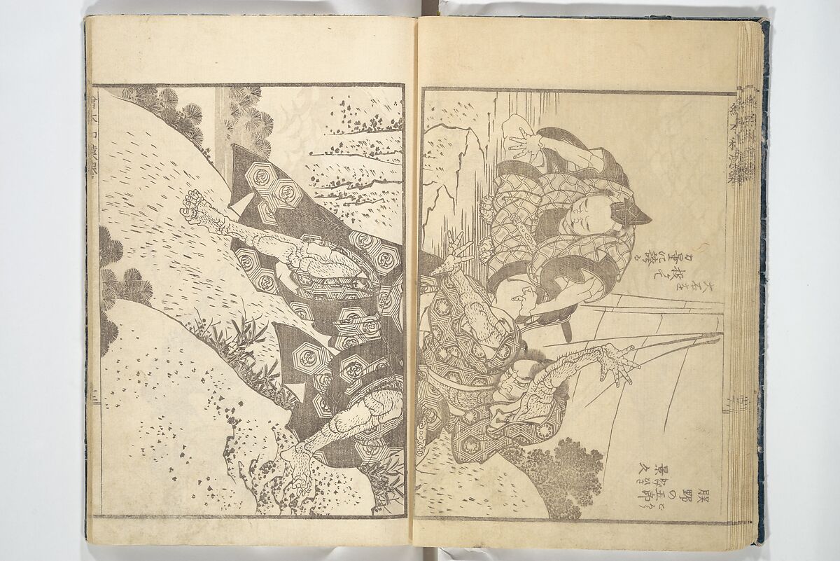 Picture Book on Heroes of China and Japan (Ehon wakan no homare) 絵本和漢誉, Katsushika Hokusai 葛飾北斎 (Japanese, Tokyo (Edo) 1760–1849 Tokyo (Edo)), Woodblock printed book; ink on paper, Japan