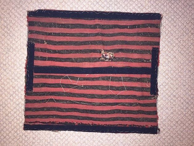 Shahsevan Saddle Bag, Wool and cotton; sumak technique