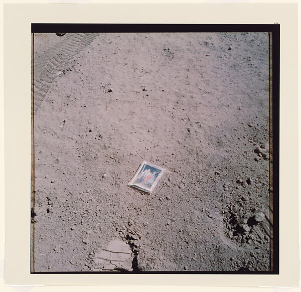 Duke Family Photograph on Lunar Surface, Charles Duke (American, born Charlotte, North Carolina, 1935), Polaroid Laser Print 