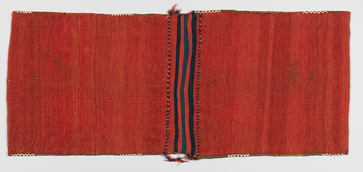Shahsevan Double Saddle Bag, Wool; sumak technique