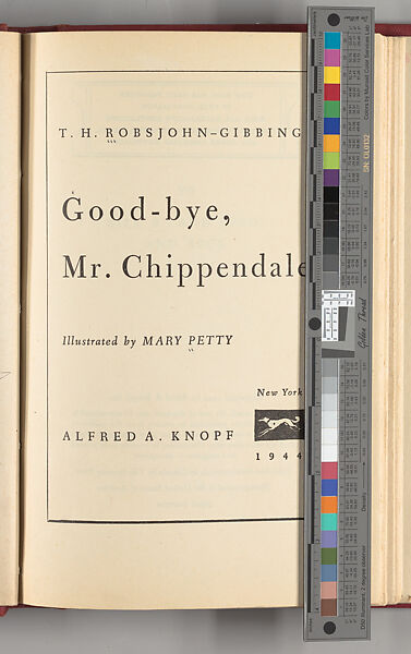 Good-bye, Mr. Chippendale, Terence Harold Robsjohn-Gibbings (American (born England), London 1905–1976 Athens)