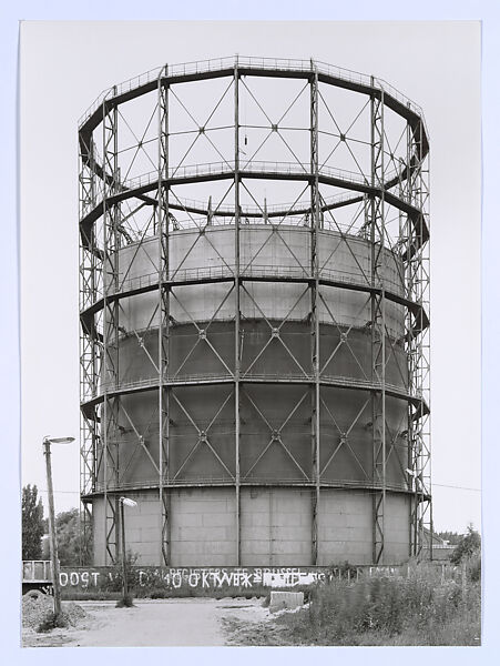 Gas Tanks (Germany, Belgium, United States, and Great Britain), Bernd and Hilla Becher (German, active 1959–2007), Gelatin silver prints