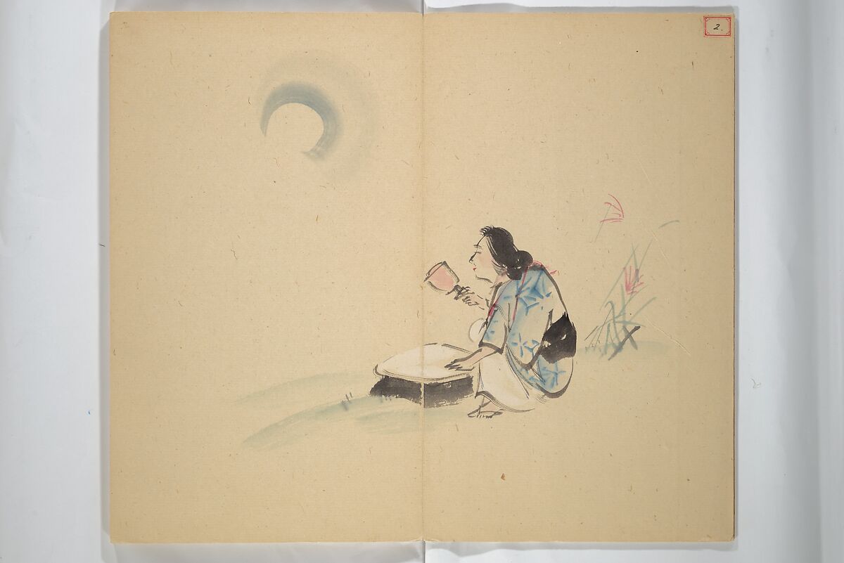Album [of works] by the master Koiso Zensetsusō (complete) (Koiso Zensentsusō sensei gajō-kan) 小磯前雪窓先生画帖完, Koiso Zensetsusō 小磯前雪窓 (Japanese, 1832–1902), Accordion album; ink and color on paper, Japan