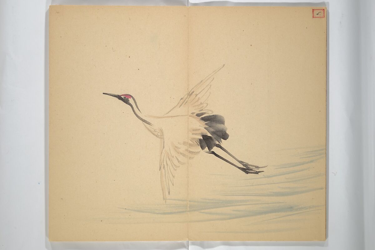 Album [of works] by the master Koiso Zensetsusō (complete) (Koiso Zensentsusō sensei gajō-kan) 小磯前雪窓先生画帖完, Koiso Zensetsusō 小磯前雪窓 (Japanese, 1832–1902), Accordion album; ink and color on paper, Japan