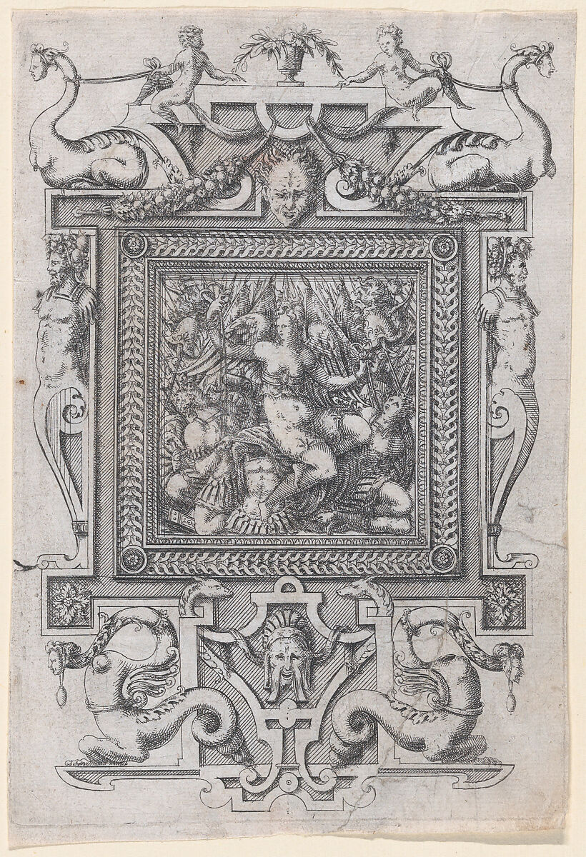 Furniture Design, Jacques Androuet Du Cerceau (French, Paris 1510/12–1585 Annecy), Etching 