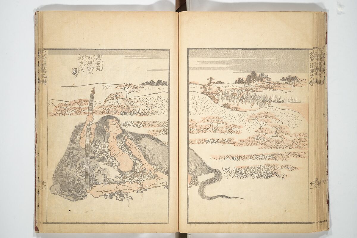 Transmitting the Spirit, Revealing the Form of Things, Volume 1 to 15 of Hokusai Sketchbooks (Denshin kaishu: Hokusai manga, shohen–jugohen) 伝神開手北斎漫画 初編-十五編, Katsushika Hokusai 葛飾北斎 (Japanese, Tokyo (Edo) 1760–1849 Tokyo (Edo)), Set of fifteen woodblock printed books; ink and color on paper, Japan