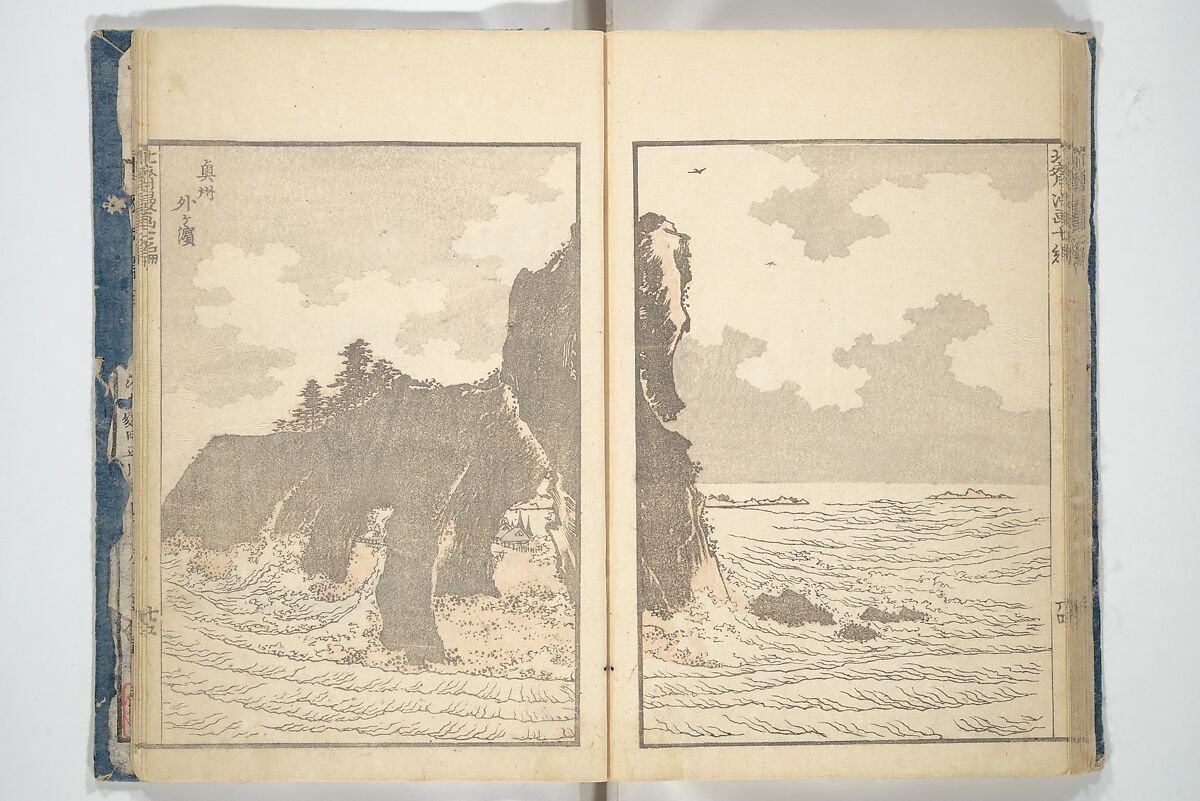 Transmitting the Spirit, Revealing the Form of Things, Volume 1 to 15 of Hokusai Sketchbooks (Denshin kaishu: Hokusai manga, shohen–jugohen) 伝神開手北斎漫画 初編-十五編, Katsushika Hokusai 葛飾北斎 (Japanese, Tokyo (Edo) 1760–1849 Tokyo (Edo)), Set of fifteen woodblock printed books; ink and color on paper, Japan
