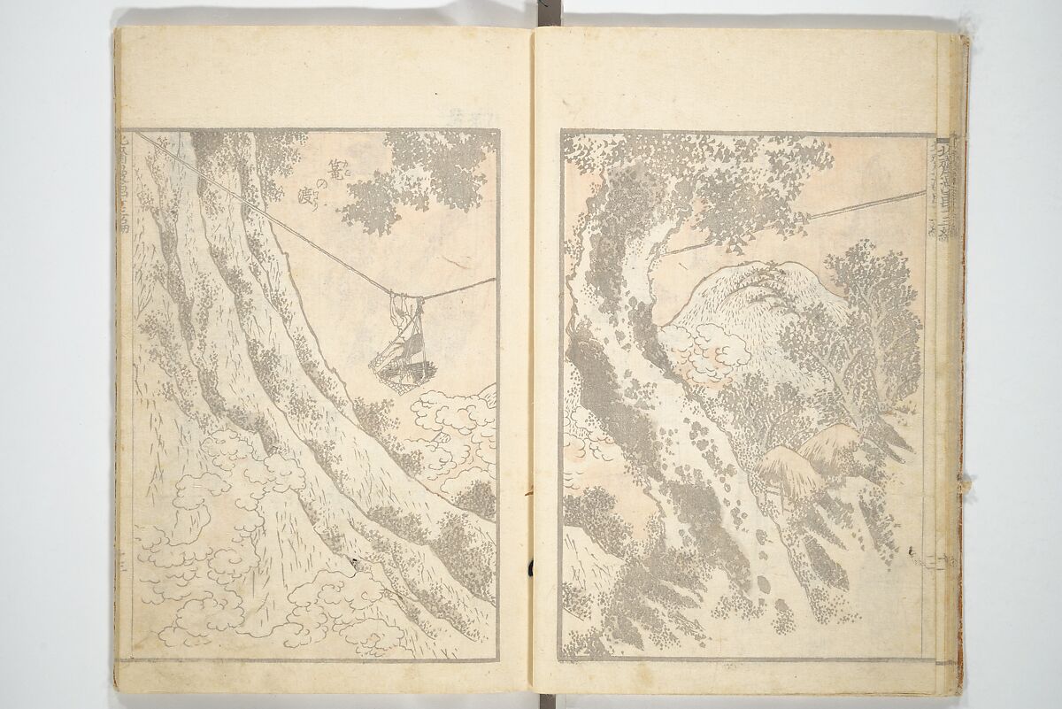 Transmitting the Spirit, Revealing the Form of Things, Volume 1 to 15 of Hokusai Sketchbooks (Denshin kaishu: Hokusai manga, shohen–jugohen) 伝神開手北斎漫画 初編-十五編, Katsushika Hokusai 葛飾北斎 (Japanese, Tokyo (Edo) 1760–1849 Tokyo (Edo)), Set of fifteen woodblock printed books; ink and color on paper, Japan