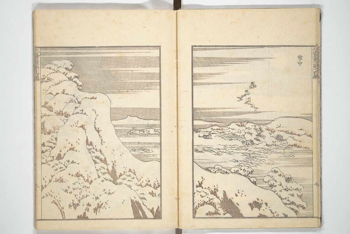 Transmitting the Spirit, Revealing the Form of Things, Volume 1 to 15 of Hokusai Sketchbooks (Denshin kaishu: Hokusai manga, shohen–jugohen) 伝神開手北斎漫画 初編-十五編, Katsushika Hokusai 葛飾北斎 (Japanese, Tokyo (Edo) 1760–1849 Tokyo (Edo)), Set of fifteen woodblock printed books; ink and color on paper, Japan