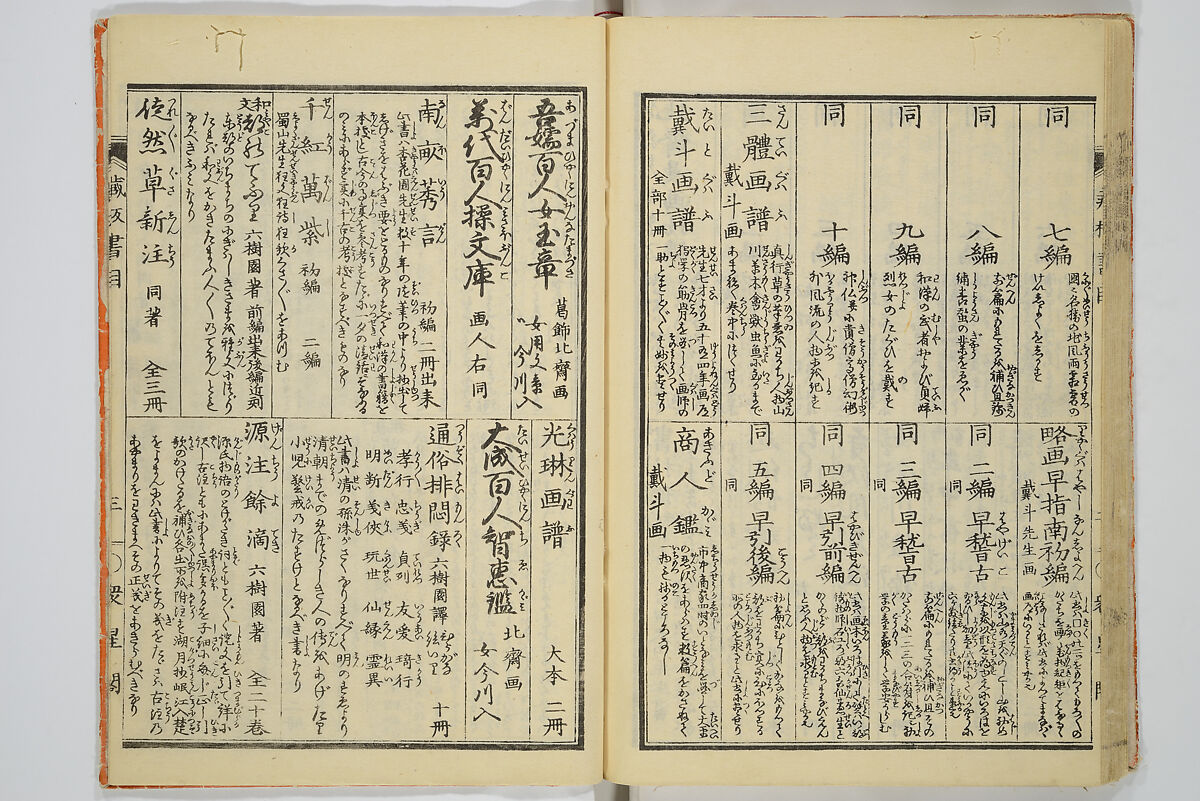 Transmitting the Spirit, Revealing the Form of Things, Volume 1 to 15 of Hokusai Sketchbooks (Denshin kaishu: Hokusai manga, shohen–jugohen) 伝神開手北斎漫画 初編-十五編, Katsushika Hokusai 葛飾北斎 (Japanese, Tokyo (Edo) 1760–1849 Tokyo (Edo)), Set of fifteen woodblock printed books; ink and color on paper, Japan