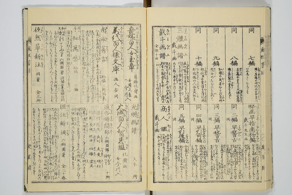 Transmitting the Spirit, Revealing the Form of Things, Volume 1 to 15 of Hokusai Sketchbooks (Denshin kaishu: Hokusai manga, shohen–jugohen) 伝神開手北斎漫画 初編-十五編, Katsushika Hokusai 葛飾北斎 (Japanese, Tokyo (Edo) 1760–1849 Tokyo (Edo)), Set of fifteen woodblock printed books; ink and color on paper, Japan
