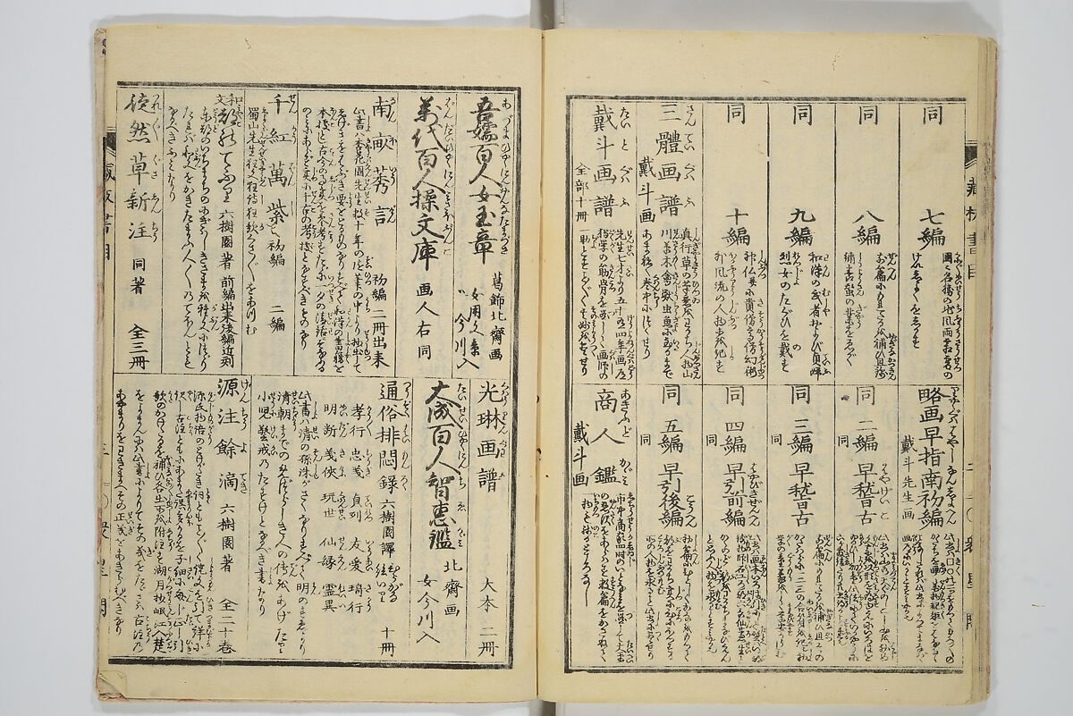 Transmitting the Spirit, Revealing the Form of Things, Volume 1 to 15 of Hokusai Sketchbooks (Denshin kaishu: Hokusai manga, shohen–jugohen) 伝神開手北斎漫画 初編-十五編, Katsushika Hokusai 葛飾北斎 (Japanese, Tokyo (Edo) 1760–1849 Tokyo (Edo)), Set of fifteen woodblock printed books; ink and color on paper, Japan