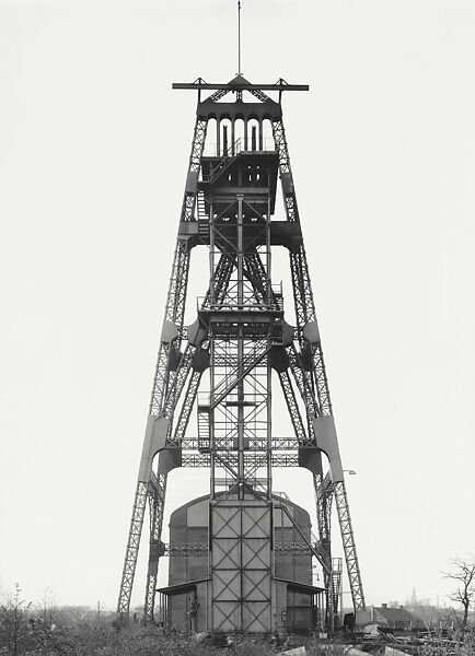 Winding Tower, Zeche Neu-Iserlohn, Bochum, Germany, Bernd and Hilla Becher  German, Gelatin silver print