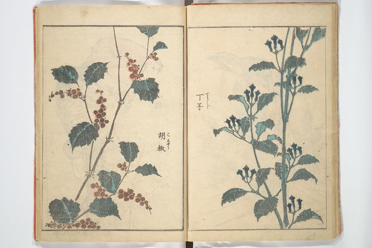 Picture Book with Mixed Verses on Jōruri (Puppet Theater) Ehon jōruri zekku)  繪本浄瑠璃絶句, Katsushika Hokusai 葛飾北斎 (Japanese, Tokyo (Edo) 1760–1849 Tokyo (Edo)), Woodblock printed book; ink and color on paper, Japan