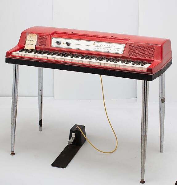 Wurlitzer Model 200A, Rudolph Wurlitzer Company, Molded ABS plastic, steel, pine, maple, felt 