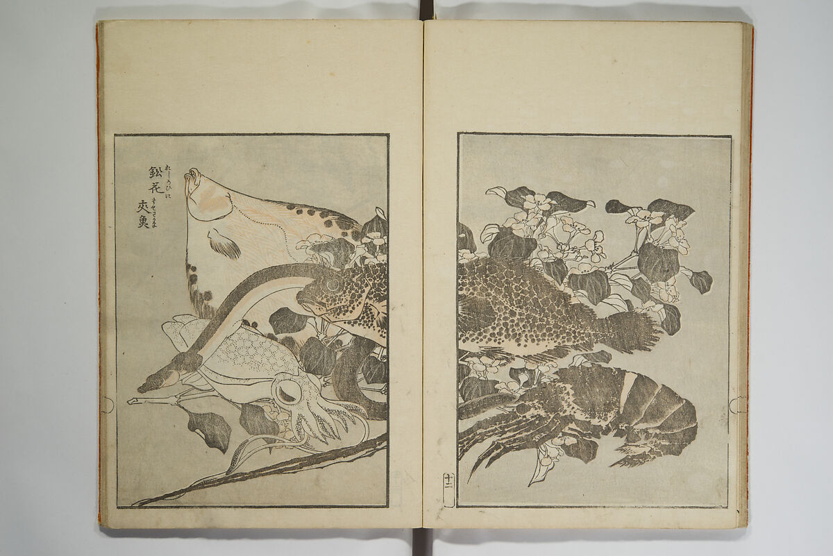 Picture Album Transmitting the Spirit: The Hokusai Drawing Style (Denshin gafu Hokusai gashiki), Katsushika Hokusai 葛飾北斎 (Japanese, Tokyo (Edo) 1760–1849 Tokyo (Edo)), Set of three woodblock printed books; ink on paper, Japan
