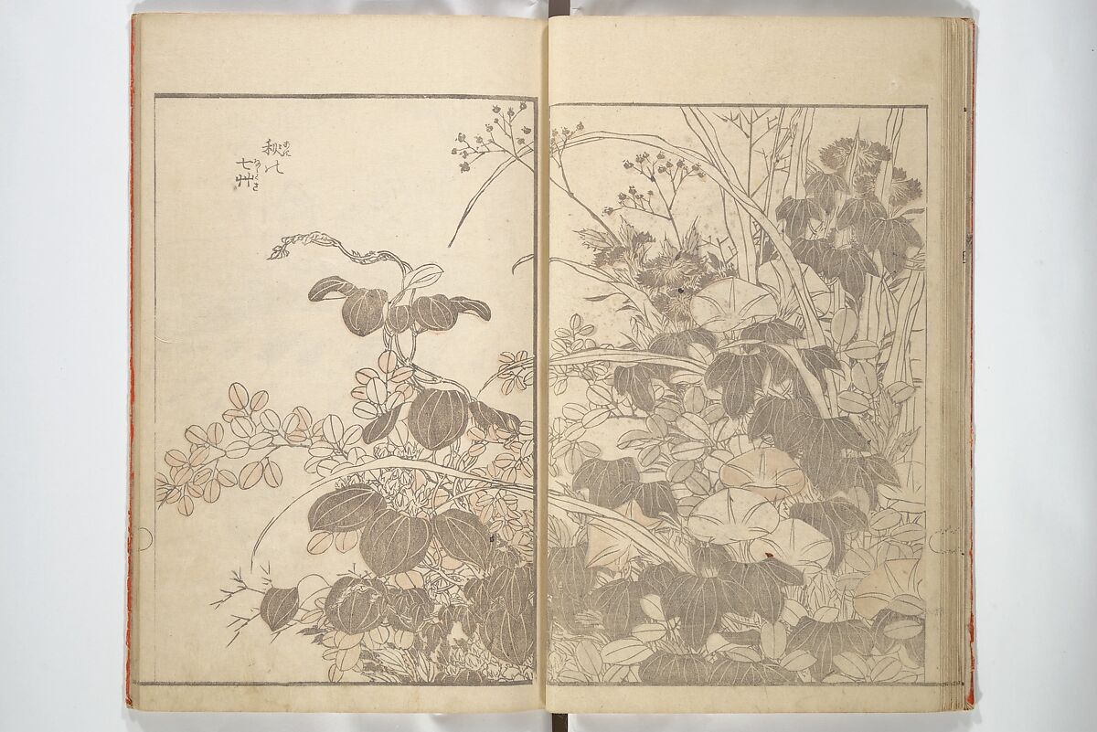 Various Pictures by Hokusai (Hokusai soga) 北斎麁画, Katsushika Hokusai 葛飾北斎 (Japanese, Tokyo (Edo) 1760–1849 Tokyo (Edo)), Woodblock printed book; ink and color on paper, Japan