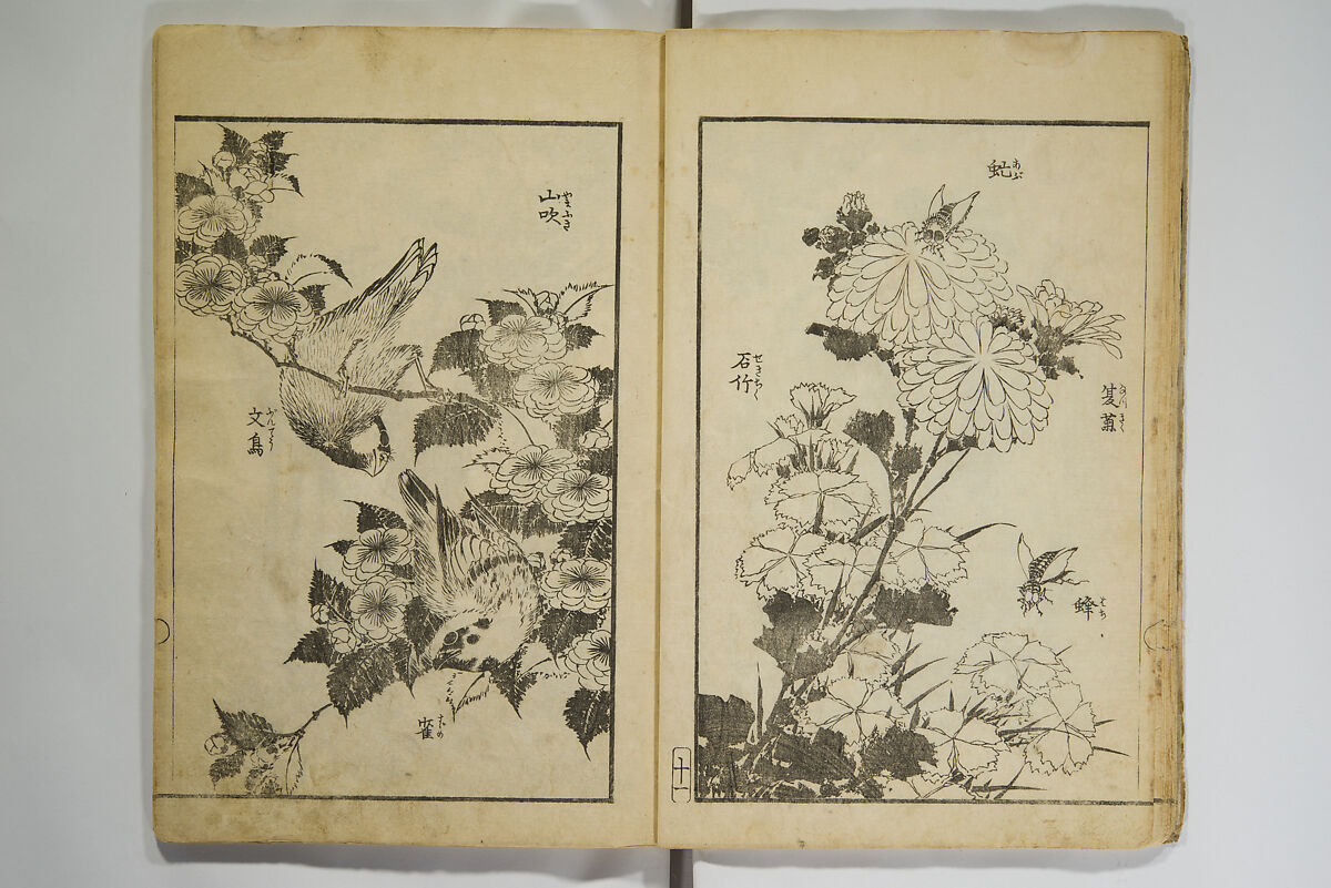 Various Pictures by Hokusai (Hokusai soga) 北斎麁画, Katsushika Hokusai 葛飾北斎 (Japanese, Tokyo (Edo) 1760–1849 Tokyo (Edo)), Woodblock printed book; ink on paper, Japan
