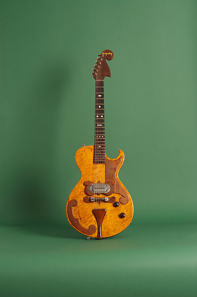 Bigsby Solid-body No. 2 (serial no. 8 1848), Paul A. Bigsby (American, 1899-1968), Maple, walnut, rosewood, metal, pearloid 