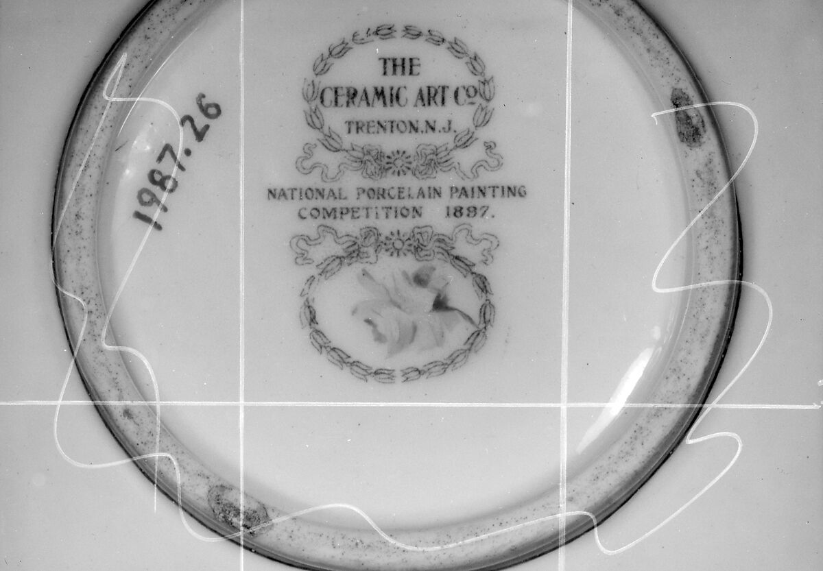 Bowl, Ceramic Art Company, Trenton, New Jersey (American, 1889–1896), Porcelain, overglaze enamel decoration, American