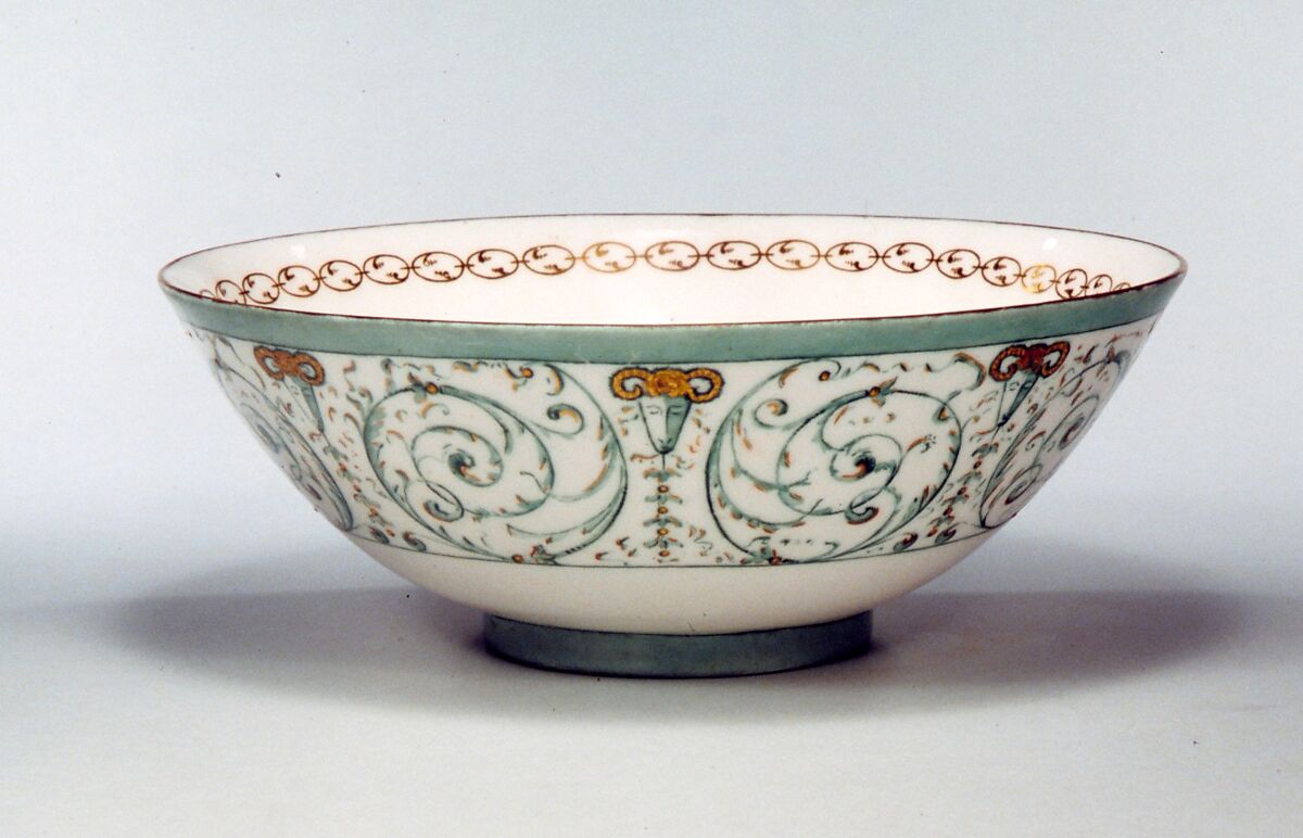 Bowl, Ceramic Art Company, Trenton, New Jersey (American, 1889–1896), Porcelain, overglaze enamel decoration, American