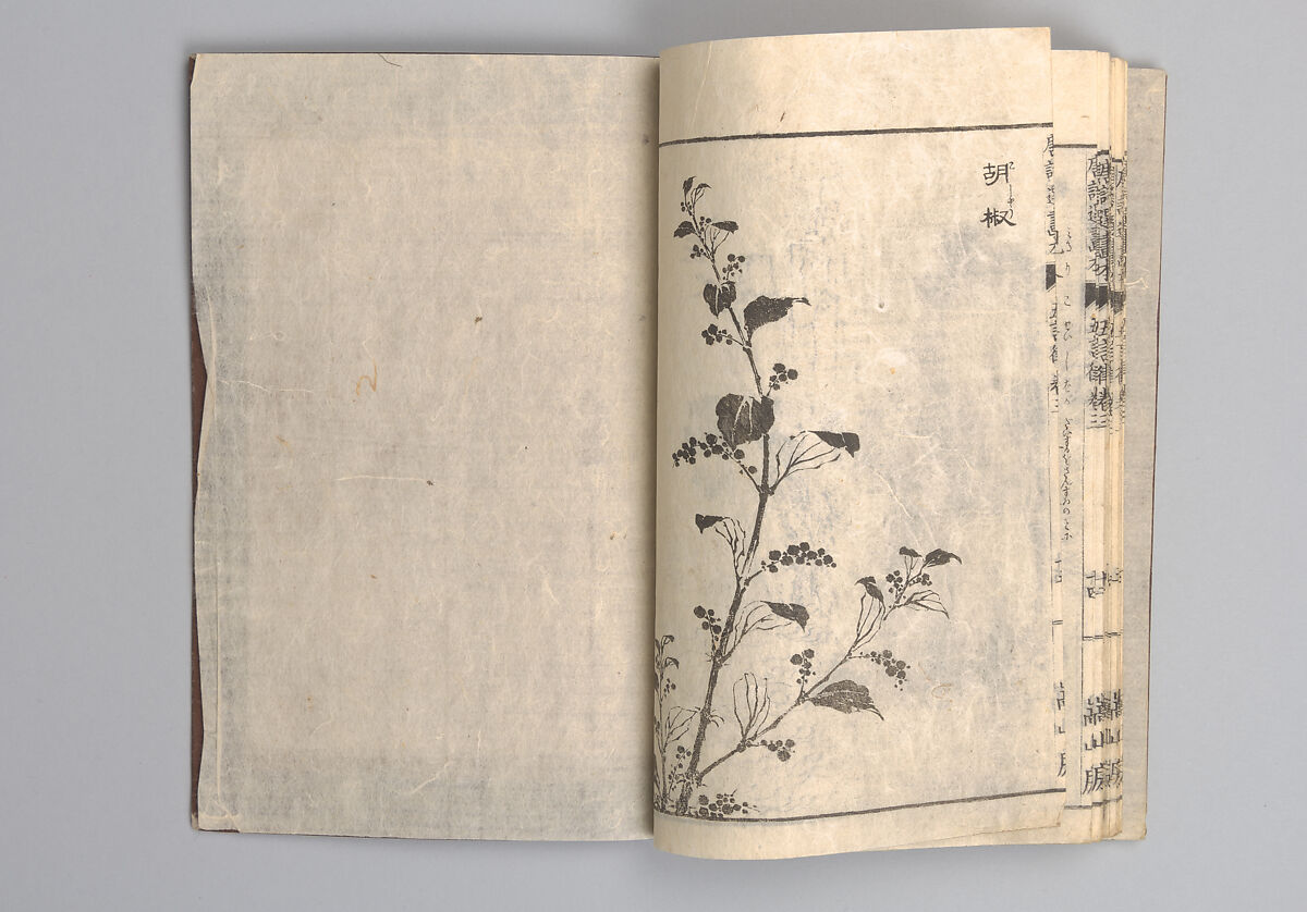 Illustrated “Anthology of Tang-Dynasty Poems” in Five-Syllable Lines (Tōshisen ehon gogon ritsu hairitsu) 画本唐詩選五言律排律, Katsushika Hokusai 葛飾北斎 (Japanese, Tokyo (Edo) 1760–1849 Tokyo (Edo)), Format: 5 volumes, fukurotoji (pouch binding); chūbon, Japan