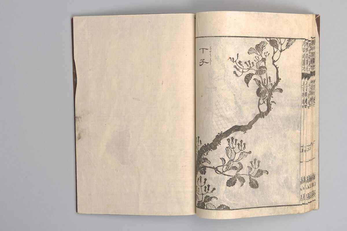 Illustrated “Anthology of Tang-Dynasty Poems” in Five-Syllable Lines (Tōshisen ehon gogon ritsu hairitsu) 画本唐詩選五言律排律, Katsushika Hokusai 葛飾北斎 (Japanese, Tokyo (Edo) 1760–1849 Tokyo (Edo)), Format: 5 volumes, fukurotoji (pouch binding); chūbon, Japan