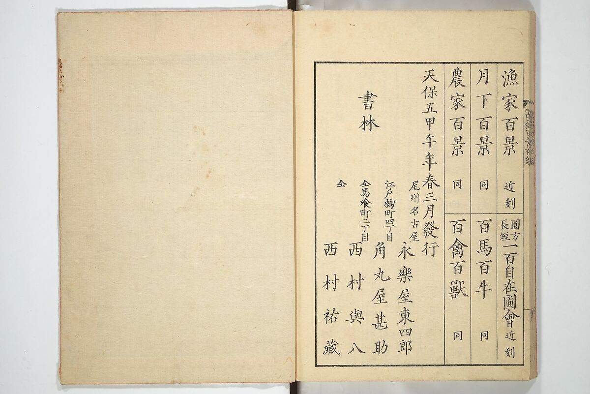 One Hundred Views of Mount Fuji (Fugaku hyakkei) 富嶽百景, Katsushika Hokusai 葛飾北斎 (Japanese, Tokyo (Edo) 1760–1849 Tokyo (Edo)), Set of three woodblock printed books; ink on paper, Japan