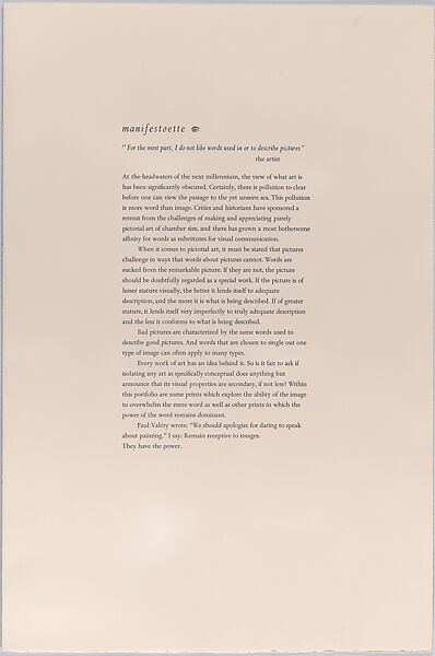 Not Conceptual, Joseph Goldyne (American, born Chicago, Illinois, 1942), Intaglio and monoprint