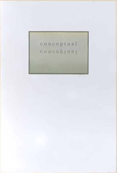 Not Conceptual, Joseph Goldyne (American, born Chicago, Illinois, 1942), Intaglio and monoprint