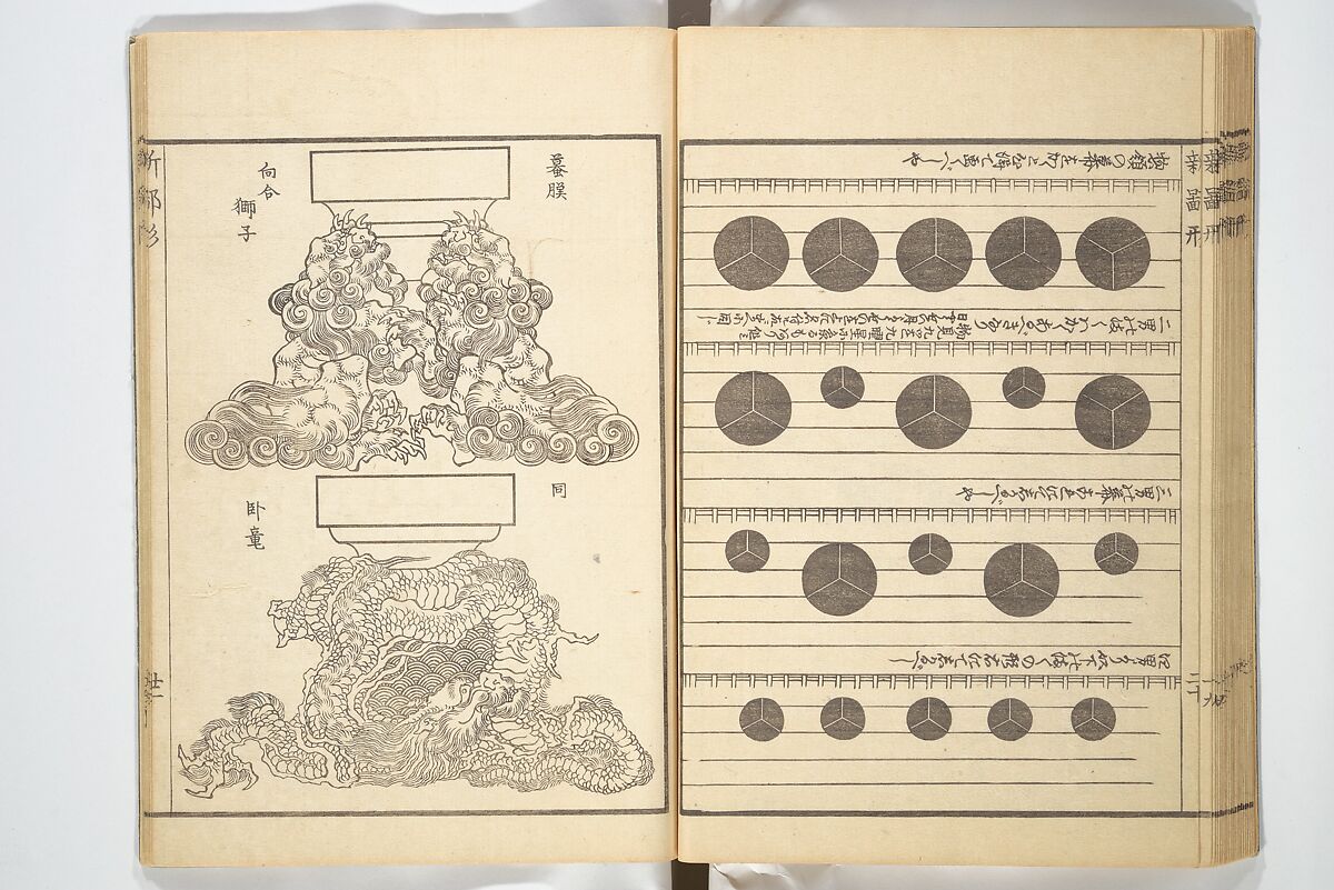 Picture Book of New Designs for the Various Crafts (Shōshoku ehon Katsushika shin hinagata) 諸職絵本葛飾新鄙形, Katsushika Hokusai 葛飾北斎 (Japanese, Tokyo (Edo) 1760–1849 Tokyo (Edo)), Woodblock printed book; ink on paper, Japan