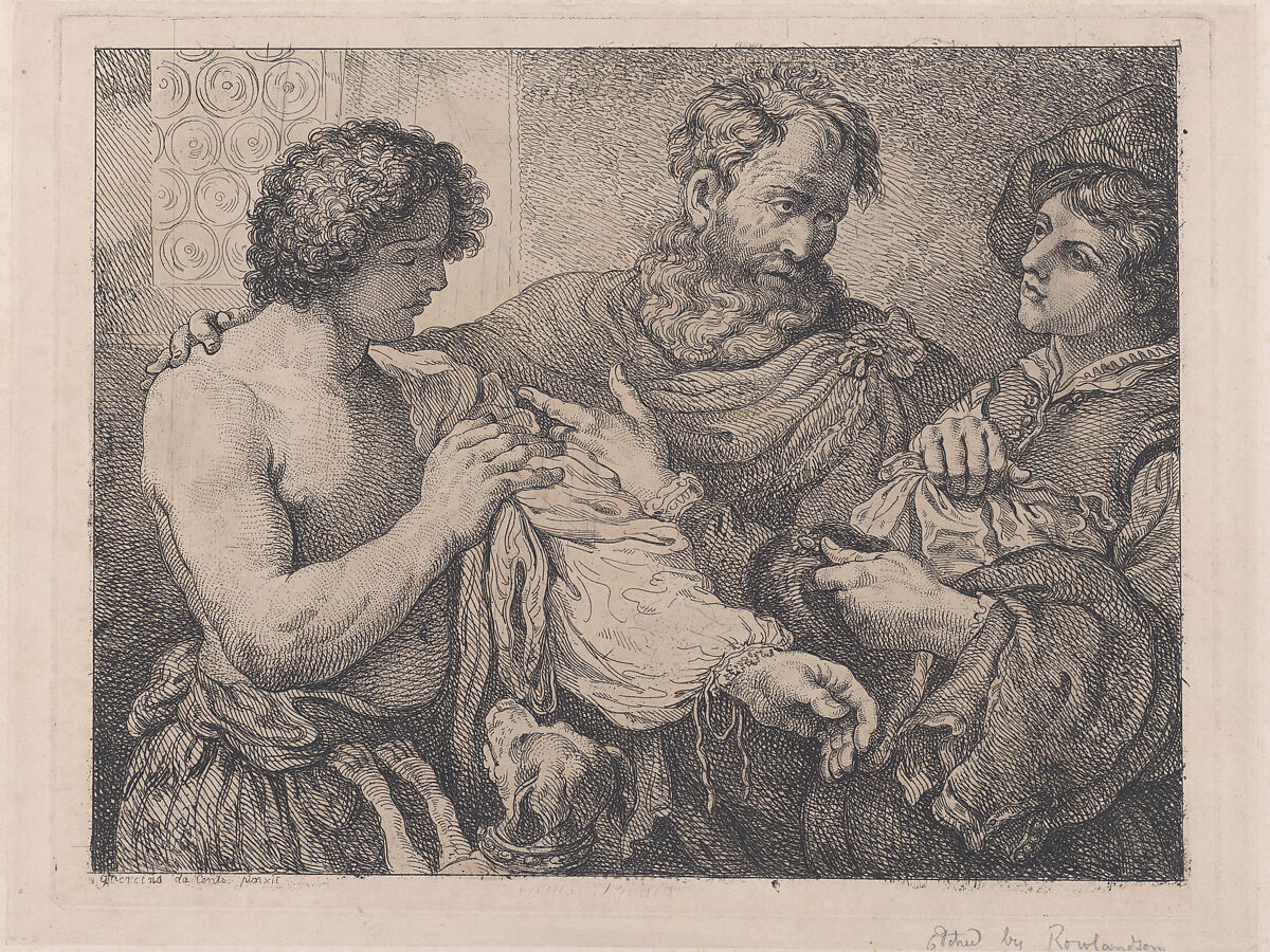 Filus Prodigus (The Prodigal Son), (?) Thomas Rowlandson (British, London 1757–1827 London), Etching; before addition of title 