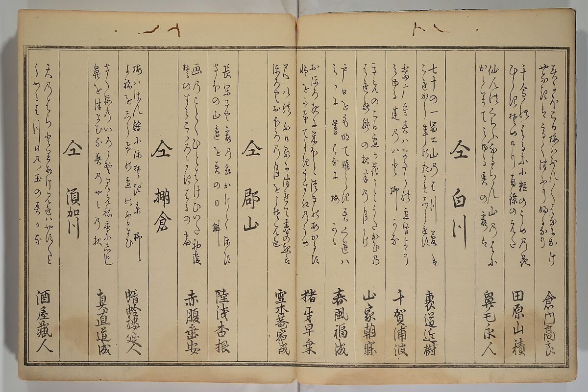 Men’s Stomping Dances (Otoko tōka) 男踏歌, Chōbunsai Eishi 鳥文斎栄之 (Japanese, 1756–1829), Woodblock printed book; ink and color on paper, Japan