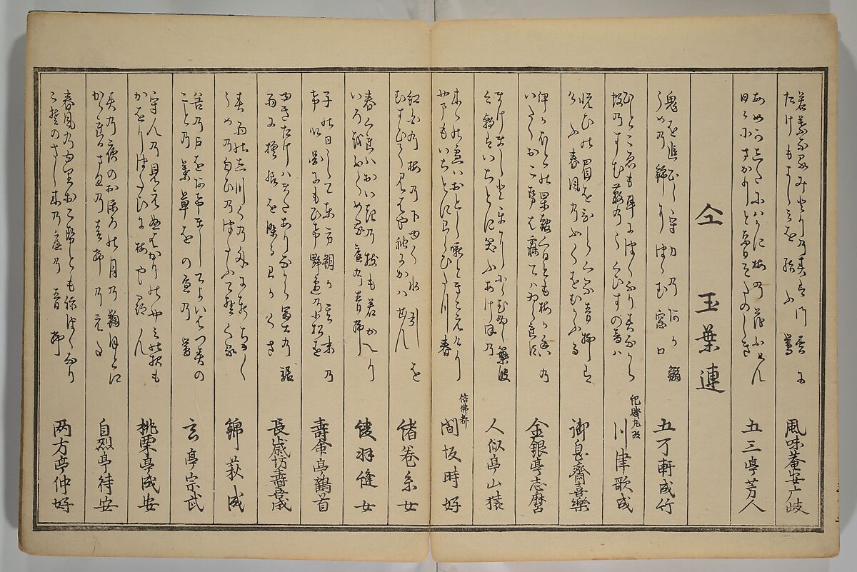 Men’s Stomping Dances (Otoko tōka) 男踏歌, Chōbunsai Eishi 鳥文斎栄之 (Japanese, 1756–1829), Woodblock printed book; ink and color on paper, Japan