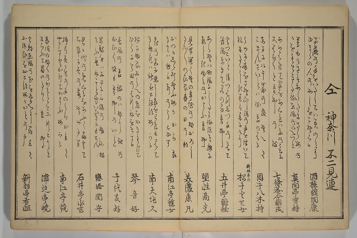 Men’s Stomping Dances (Otoko tōka) 男踏歌, Chōbunsai Eishi 鳥文斎栄之 (Japanese, 1756–1829), Woodblock printed book; ink and color on paper, Japan