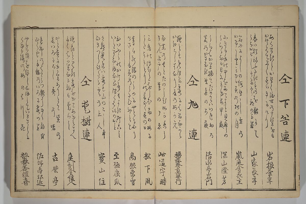 Men’s Stomping Dances (Otoko tōka) 男踏歌, Chōbunsai Eishi 鳥文斎栄之 (Japanese, 1756–1829), Woodblock printed book; ink and color on paper, Japan