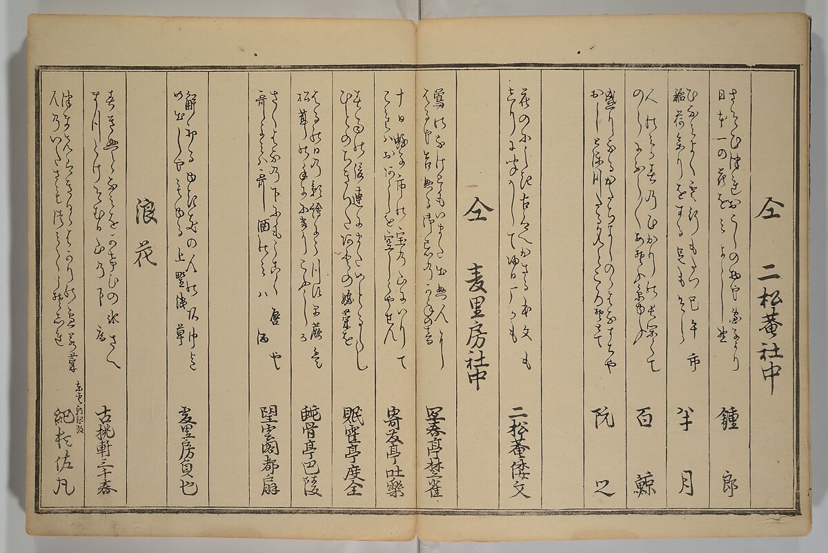 Men’s Stomping Dances (Otoko tōka) 男踏歌, Chōbunsai Eishi 鳥文斎栄之 (Japanese, 1756–1829), Woodblock printed book; ink and color on paper, Japan