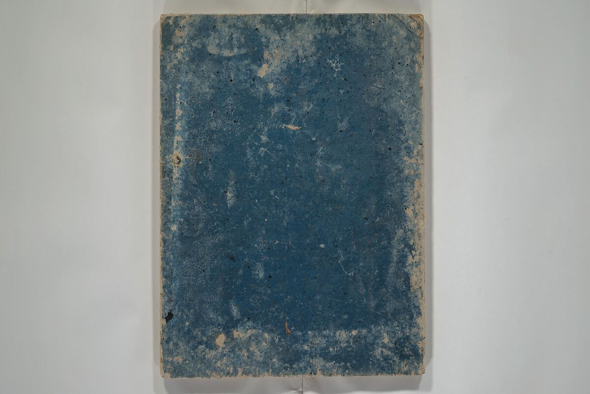 Album of the Phoenix Bird (Ranpō jō) 鸞鳳帖, Keian Tenrai 桂庵天籟 (Japanese), Woodblock printed book (orihon, accordion-style); ink and color on paper with metallic pigments, Japan