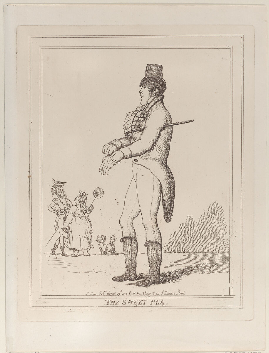The Sweet Pea, Thomas Rowlandson (British, London 1757–1827 London), Etching 