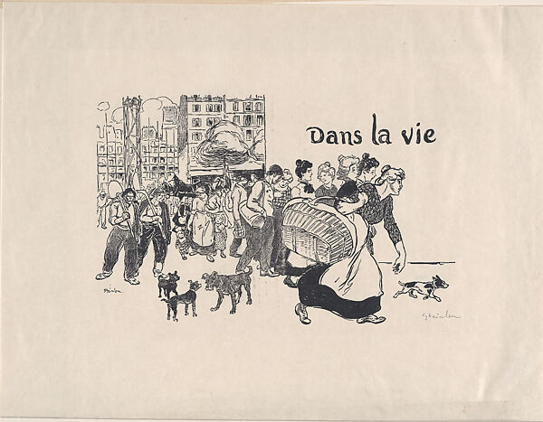 Dans la Vie, Théophile-Alexandre Steinlen (French (born Switzerland), Lausanne 1859–1923 Paris), Lithograph 