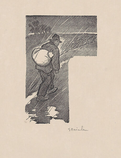 Dans la Vie (Proof for Book Illustration), Théophile-Alexandre Steinlen (French (born Switzerland), Lausanne 1859–1923 Paris), Lithograph 