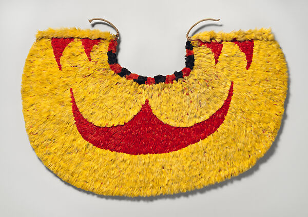 Feather cape ('ahu 'ula), Red feathers (’i’iwi), yellow and black feathers (’ō’ō), fiber (’olonā) 