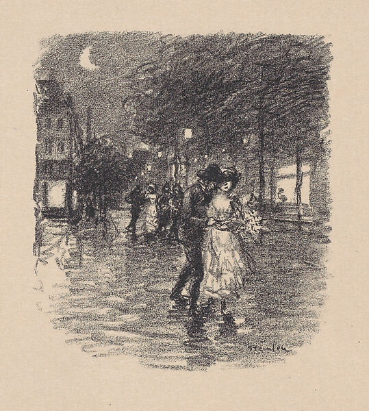 Clair de Lune, Théophile-Alexandre Steinlen (French (born Switzerland), Lausanne 1859–1923 Paris), Lithograph 
