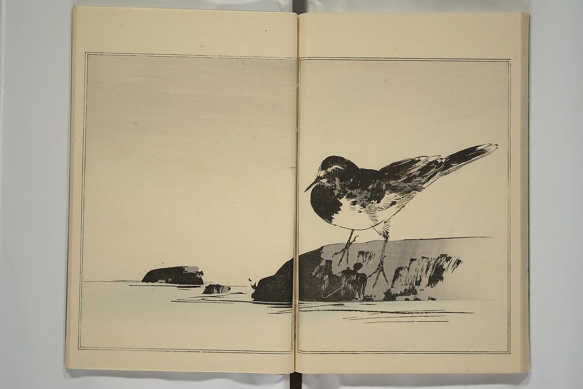Picture Album of Birds and Flowers (Kachō gafu) 華鳥画譜, Watanabe Seitei 渡辺省亭 (Japanese, 1851–1918), Woodblock printed book; ink and color on paper, Japan