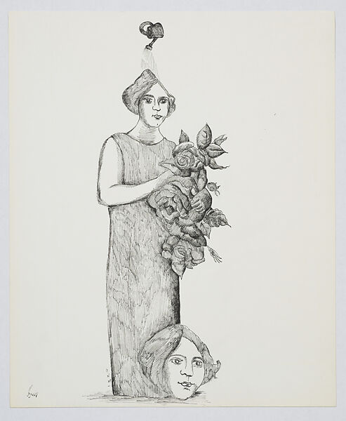 Tavalodi Digar (Another Birth), Ardeshir Mohassess (Iranian, Rasht 1938–2008 New York), Pen and ink on paper, Iran 