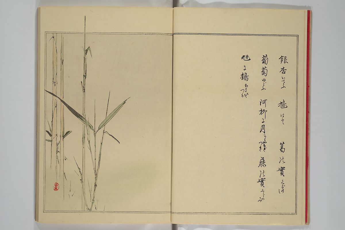 Picture Album of Birds and Flowers (Seitei Kachō gafu)  省亭花鳥画譜, Watanabe Seitei 渡辺省亭 (Japanese, 1851–1918), Set of three woodblock printed books attached by thread binding; ink and color on paper, Japan